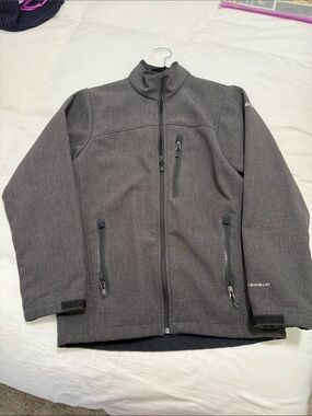 Men's Columbia Gray Softshell Jacket - Weather Shield